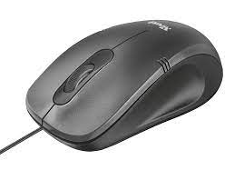 Mouse Large compact USB Cavo col.grigio
