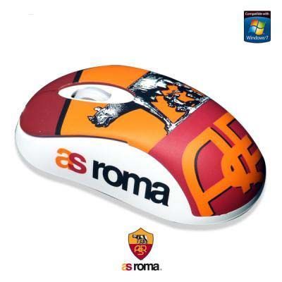 Mouse Mini Ottico Cavo USB 2.0 ufficiale A.S.Roma
