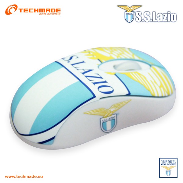 Mouse Mini Ottico Cavo USB 2.0 ufficiale SS Lazio