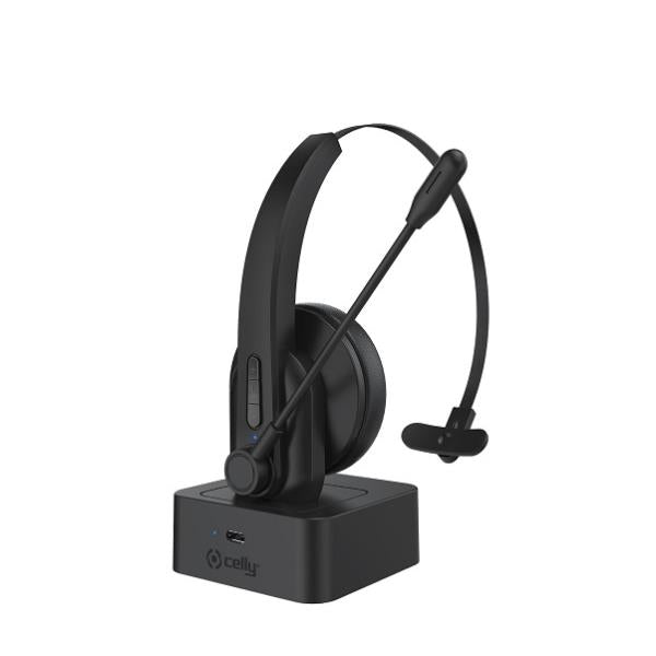 Cuffie Bluetooth Mono con docking station
