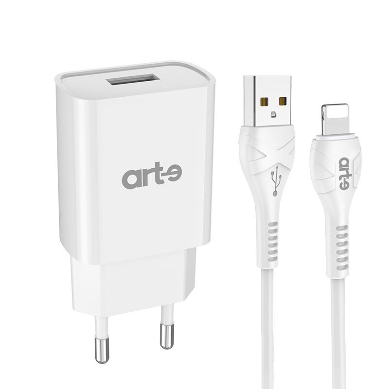 Caricatore Rete Usb 2.1A + Cavo Lightning
