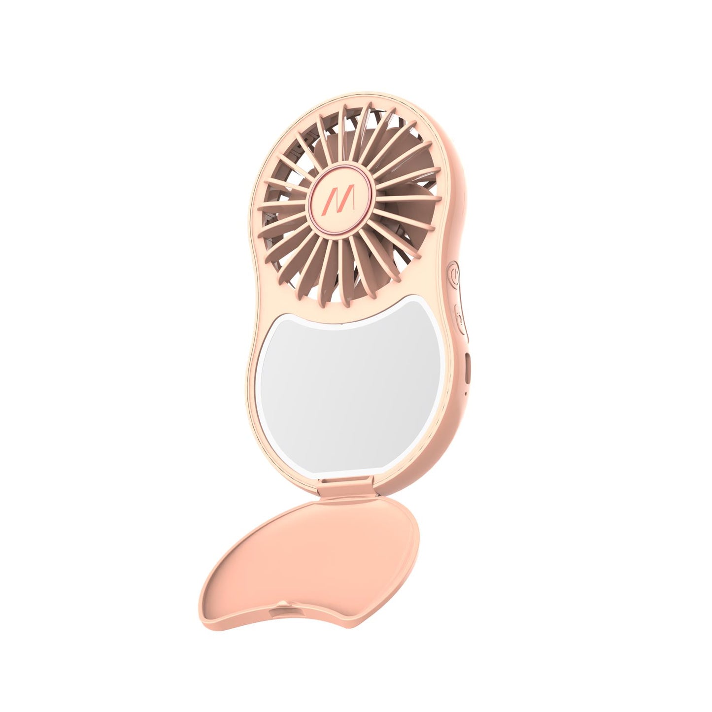 Mini Ventilatore con specchio e luce led Portatile Usb-C