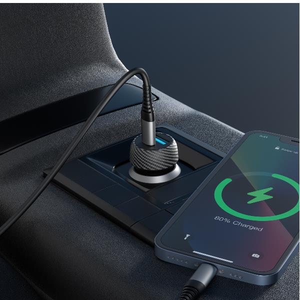 Caricatore Auto Usb-A/Usb-C - 45W