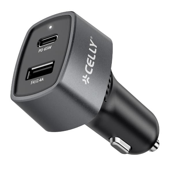 Caricatore Auto Usb-A/Usb-C - 65W