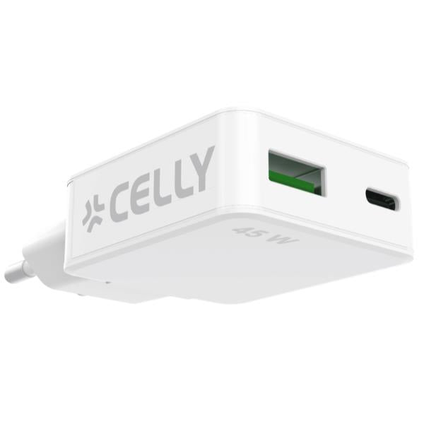 Caricatore Rete Usb-A/Usb-C 45W Slim