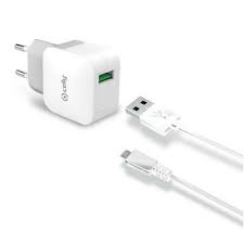 Caricatore Rete Usb + Cavo Micro Usb