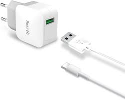 Caricatore Rete Usb 2.4A + Cavo Usb-C