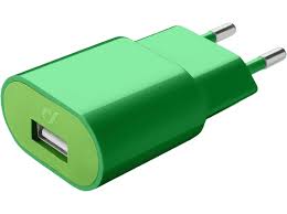 Caricatore USB 2.0 2A universale col.verde