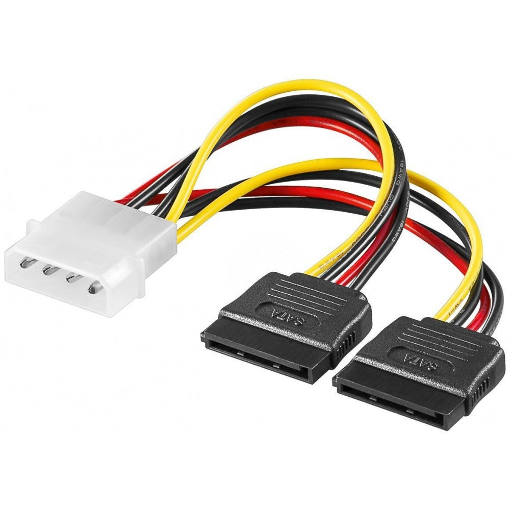 Cavo Pc interno alim. per 2 HDD Serial Ata ad Y con due connettori Serial Ata