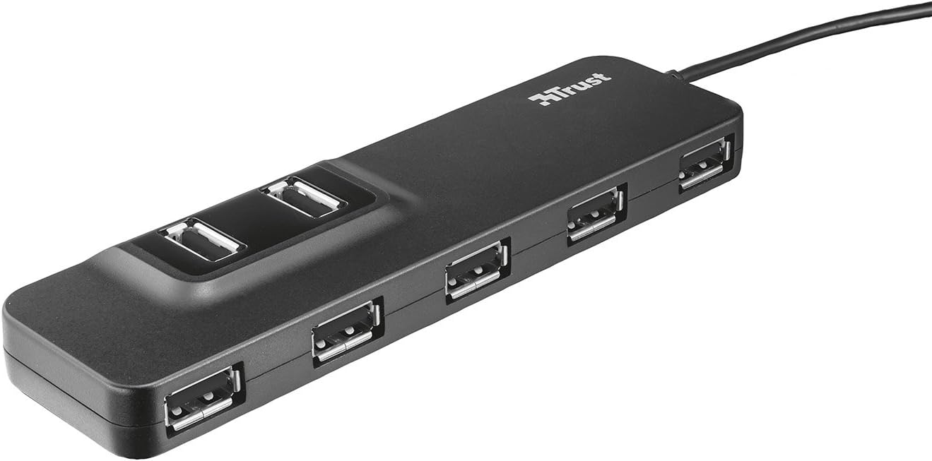 Hub 7 Porte USB 2.0 alimentato col.nero