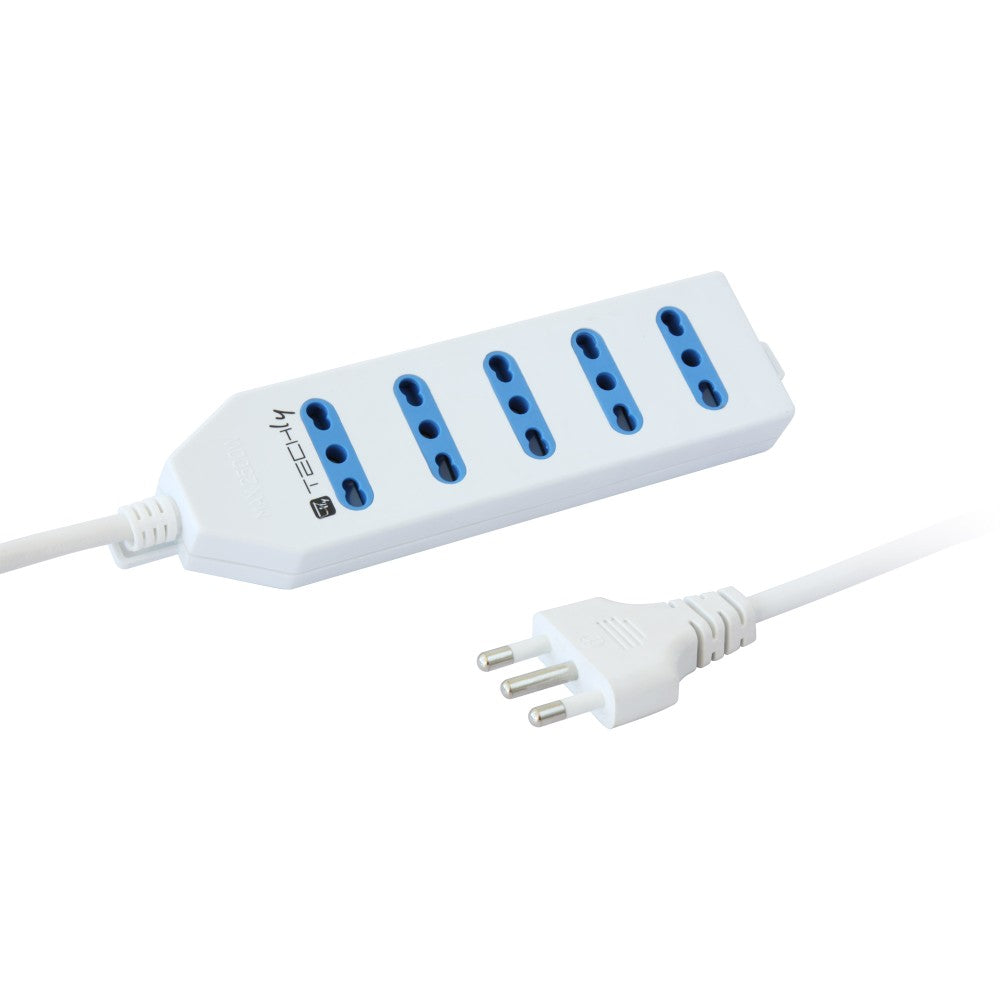 Multipresa 5 porte bi-passo lungh.1,5m