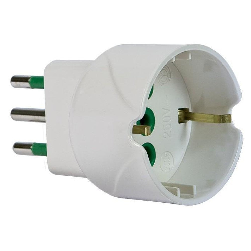 Spina 2P+T 10A - Presa Schuko 2P+T 16A IMQ