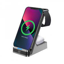 Caricatore Stand Wireless a Induzione 15W col.nero