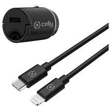 Caricatore Auto Usb-C 20W + Cavo Usb-C/Lightning