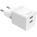 Caricatore Rete 2xUsb C - 20W universale col.bianco