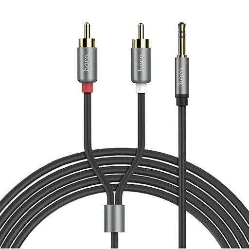 Cavo audio RCA a audio 3,5" 1m col.nero