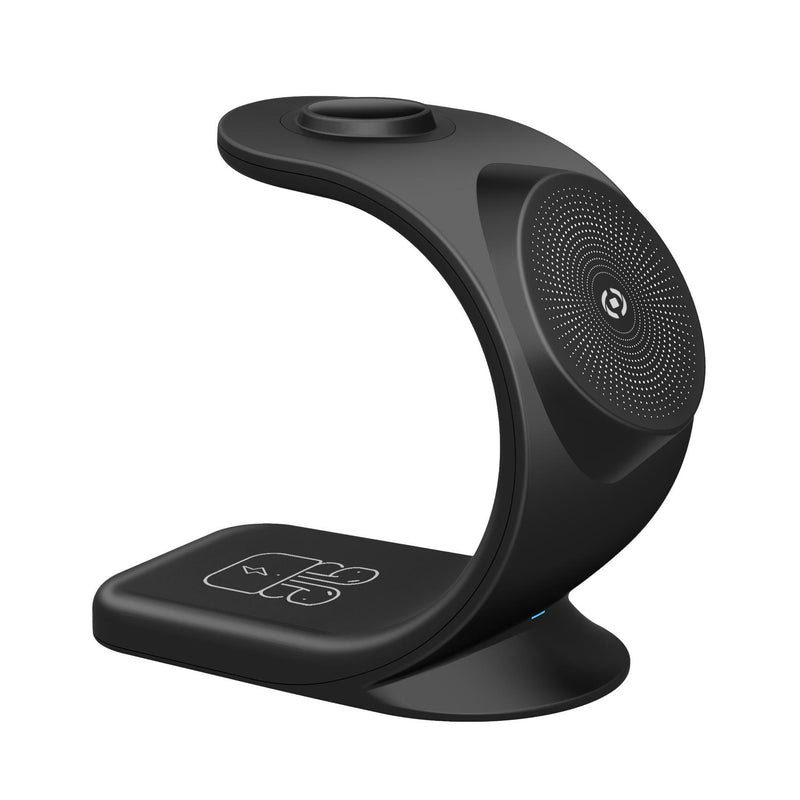 Caricatore Stand Wireless a Induzione 15W Mag Charge col.nero