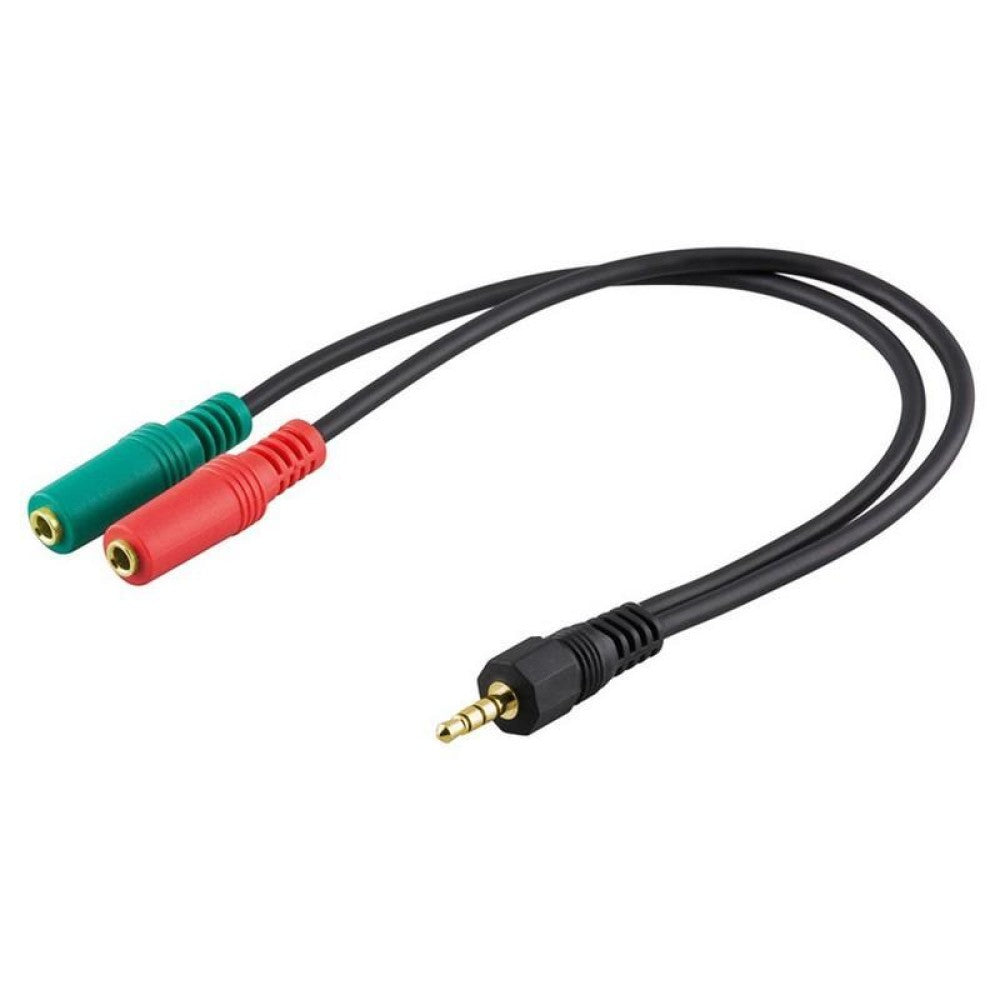 Cavo Audio Sdoppiatore mic./cuffia 3.5"
