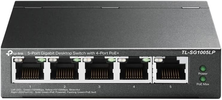 Switch Desktop PoE 40W 5 porte Ethernet 10/100/1000 MBPS