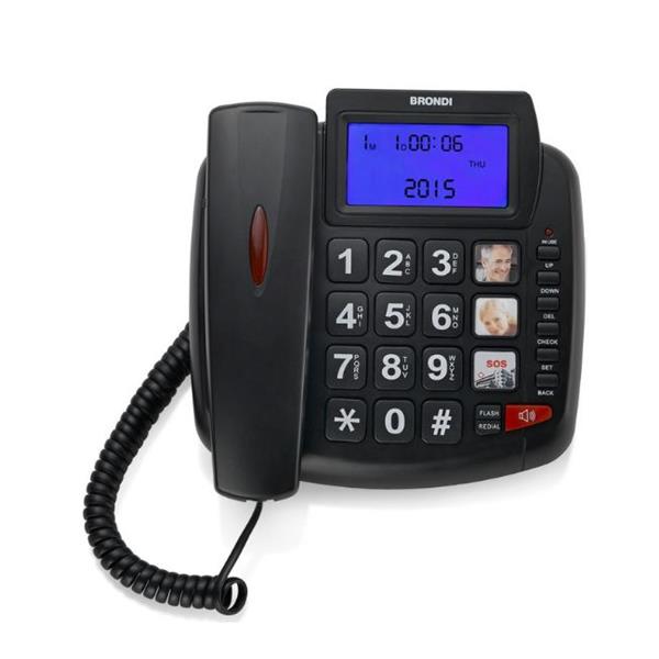 Telefono fisso a Filo con grande display + vivavoce