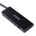 Adattatore Usb-C Maschio a Usb 3.0x3/Usb-C/Hdmi/Card Reader/Lan