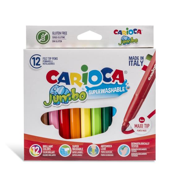 Pennarelli 12pz Assortiti  Jumbo Joy superwashable