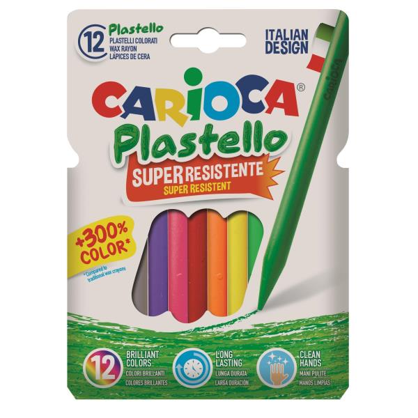 Pastelli a cera 12pz Assortiti