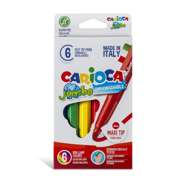 Pennarelli 6pz Assortiti Jumbo Joy superwashable