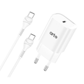 Caricatore Rete Usb-C 20W + Cavo Usb-C/Usb-C