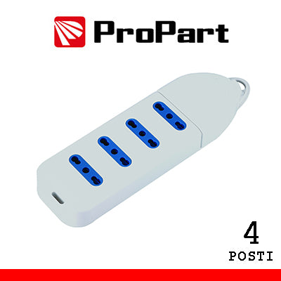 Multipresa 4 porte Bipasso senza cavo