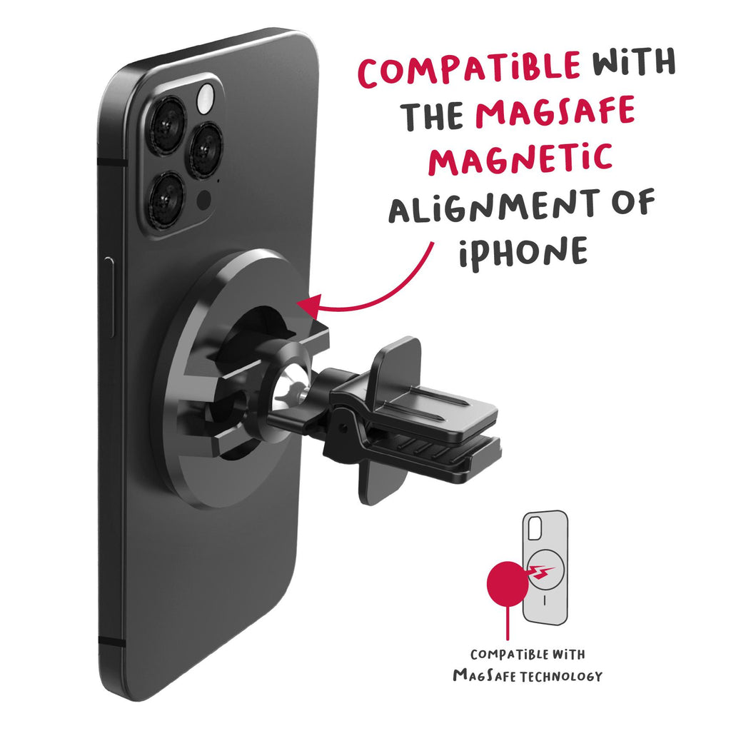 Supporto smartphone da auto per Bocchette MagSafe Ghost