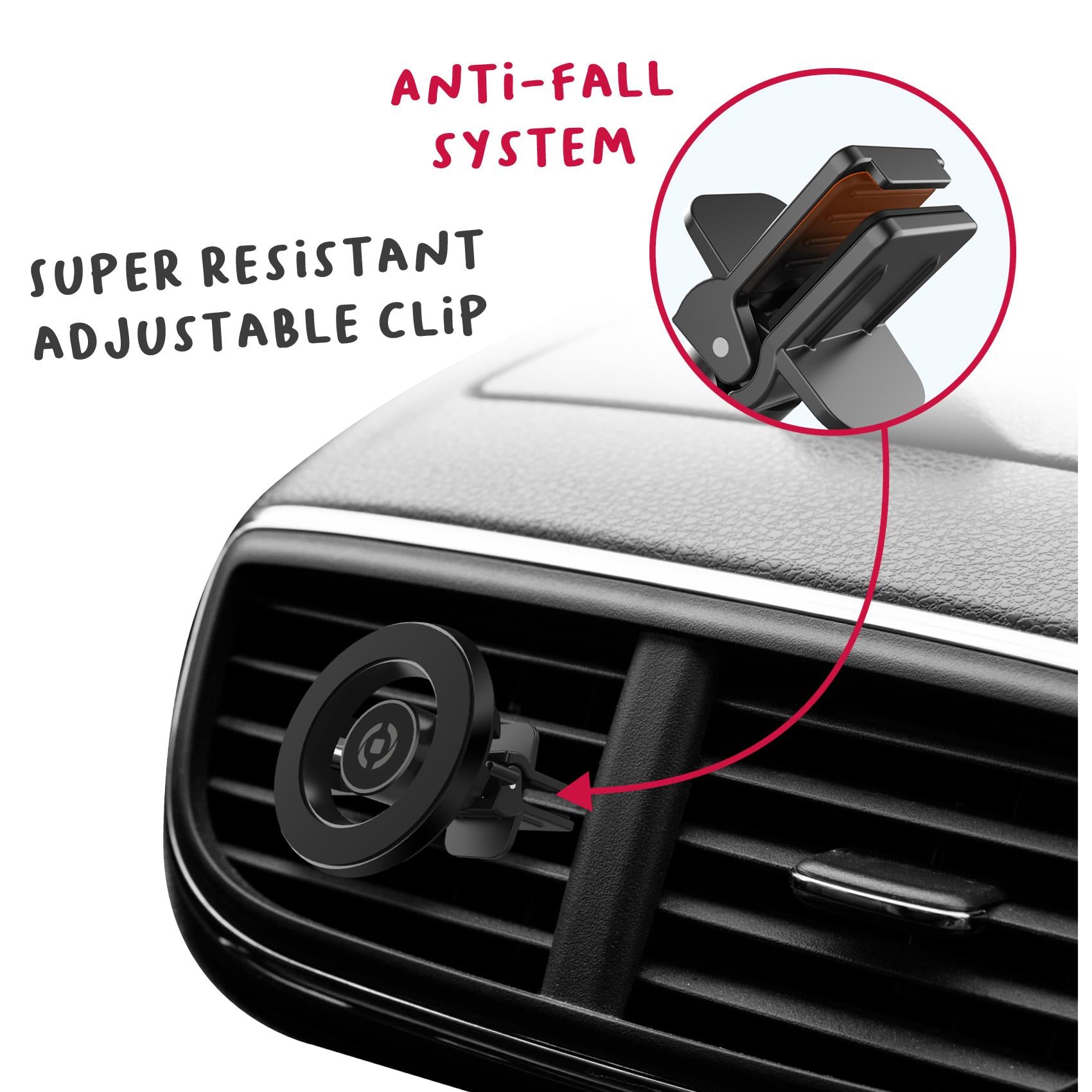 Supporto smartphone da auto per Bocchette MagSafe Ghost