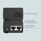 Adattatore Injector PoE+ 30W Ethernet 10/100/1000 MBPS