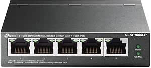 Switch Desktop PoE 41W 5 porte Ethernet 10/100 MBPS