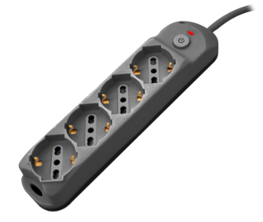 Multipresa 4 porte Schuko/Ital.