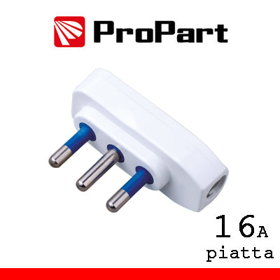 Spina ribassata 2P+T 16A