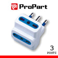 Spina Adattatore triplo - Spina 2P+T 16A - Prese 2P+T 16A