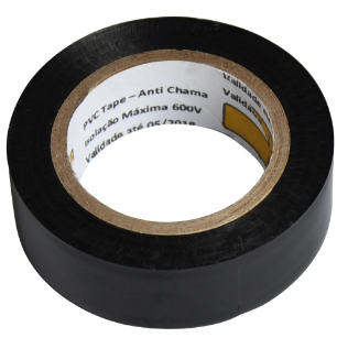 Nastro adesivo isolante elettricista PVC col.nero