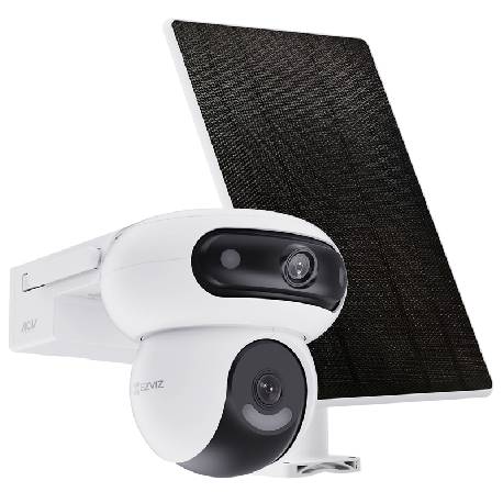 Webcam Esterna a Batteria Network ipcam Wireless Dual 2K + Pannello Solare 8W