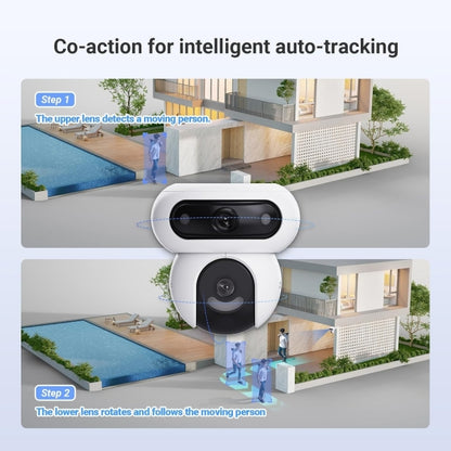 Webcam Esterna a Batteria Network ipcam Wireless Dual 2K + Pannello Solare 8W