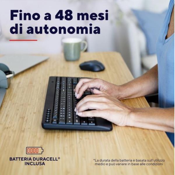 Tastiera + Mouse Wireless