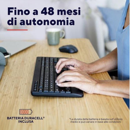 Tastiera + Mouse Wireless