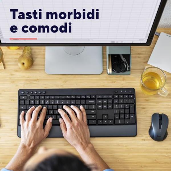 Tastiera + Mouse Wireless