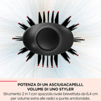 Spazzola per Capelli soffiante 830W - Salon Blow-dries