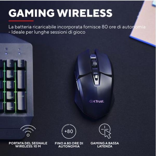 Mouse Gaming Large Wireless USB 2.0