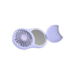 Mini Ventilatore con specchio e luce led Portatile Usb-C