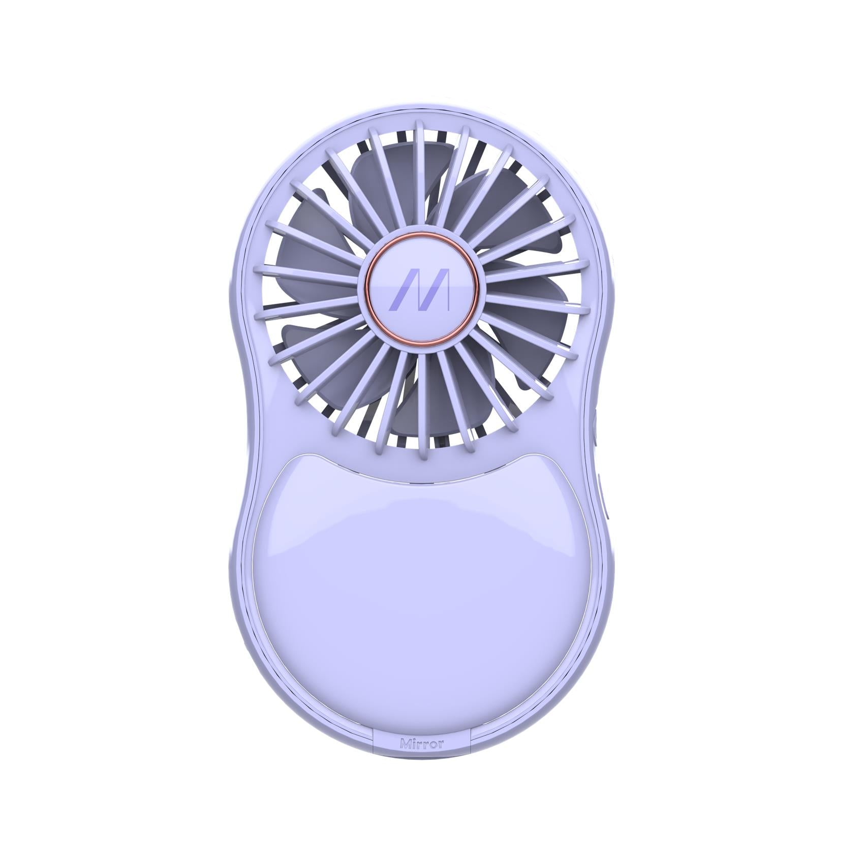 Mini Ventilatore con specchio e luce led Portatile Usb-C