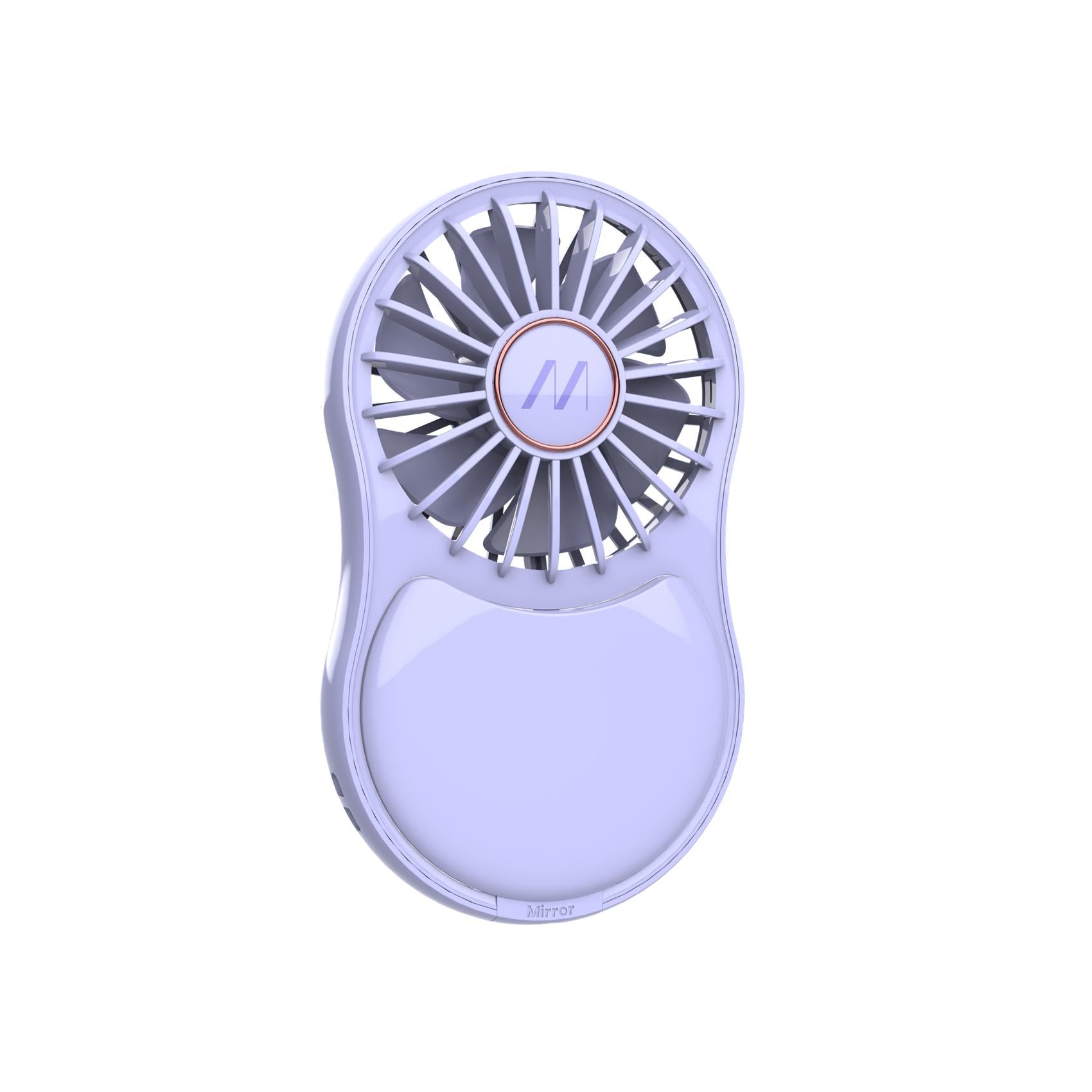 Mini Ventilatore con specchio e luce led Portatile Usb-C