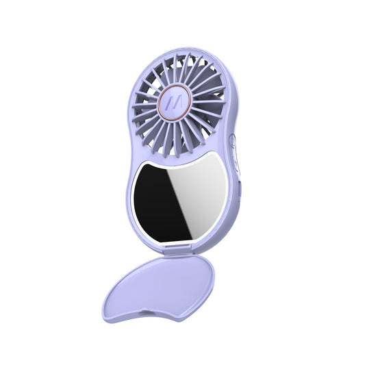 Mini Ventilatore con specchio e luce led Portatile Usb-C