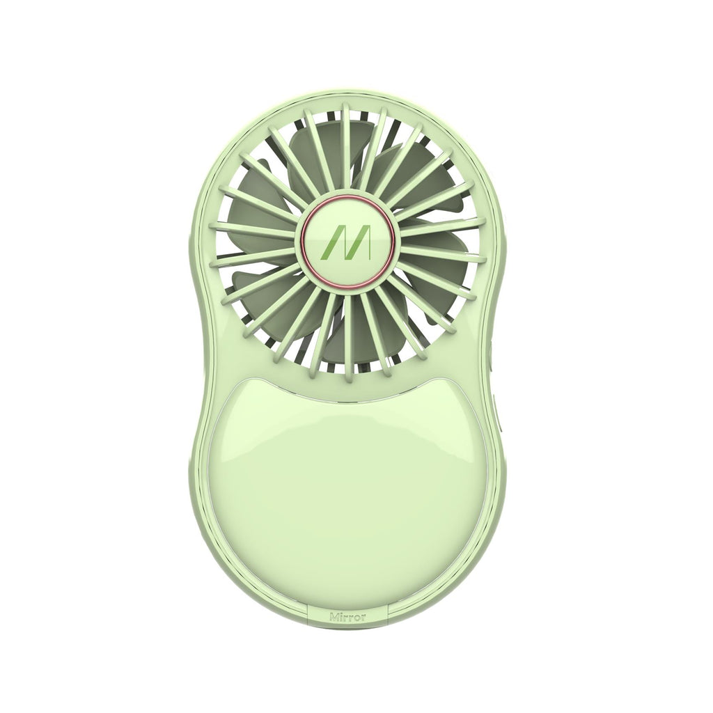 Mini Ventilatore con specchio e luce led Portatile Usb-C